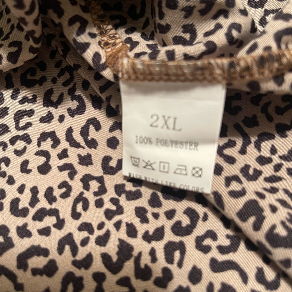 Leopard Print 2XL Top
